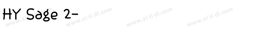 HY Sage 2字体转换